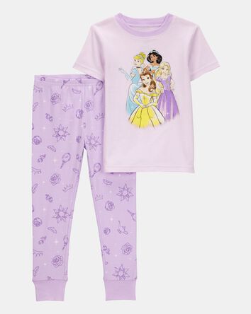 Toddler Girl Disney Princesses Snug Fit 2-Piece Pyjamas - Purple, 