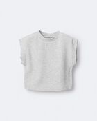 Toddler Girl Dolman-Sleeve Miriam Tee - Heather Grey, image 5 of 6 slides
