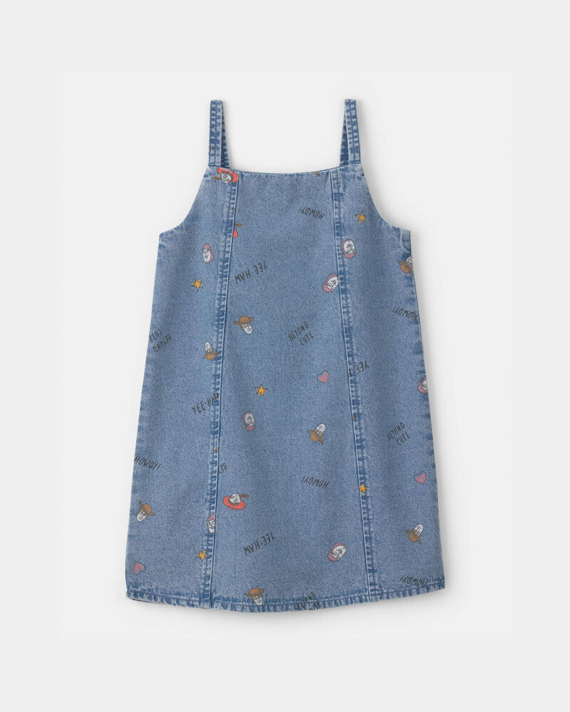 Toddler Girl Pixar&copy; Toy Story Chambray Dress - Medium Wash, image 1 of 4 slides