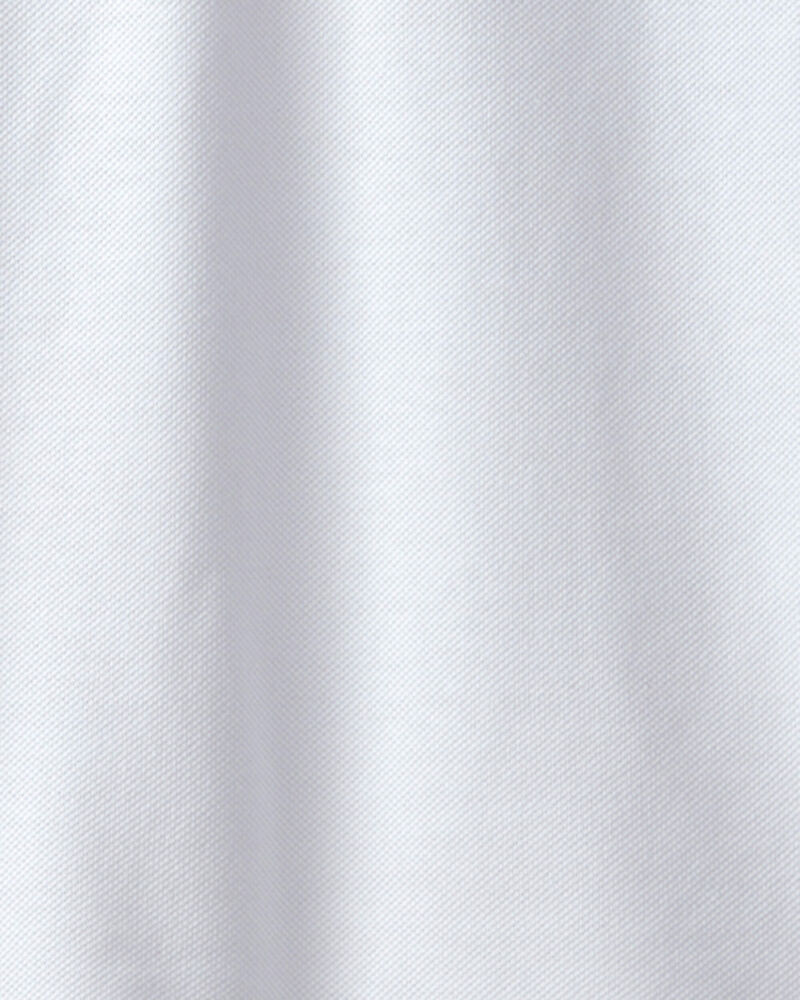 Gar&ccedil;ons - Polo d&rsquo;uniforme en piqu&eacute; - Blanc, image 2 sur 2 diapositives