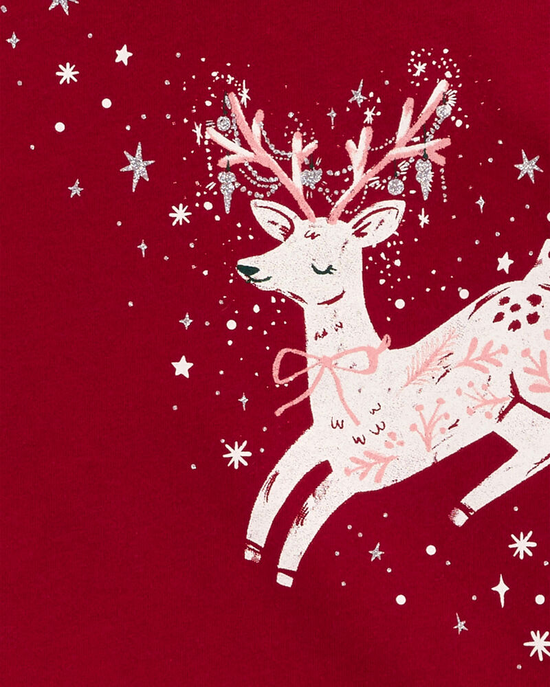 Baby Reindeer Peplum Top, image 2 of 3 slides