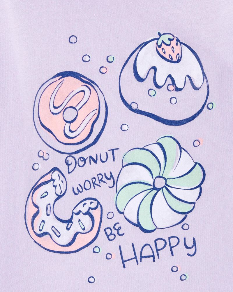 Kid Donut Worry Long-Sleeve Graphic Tee, image 2 of 3 slides