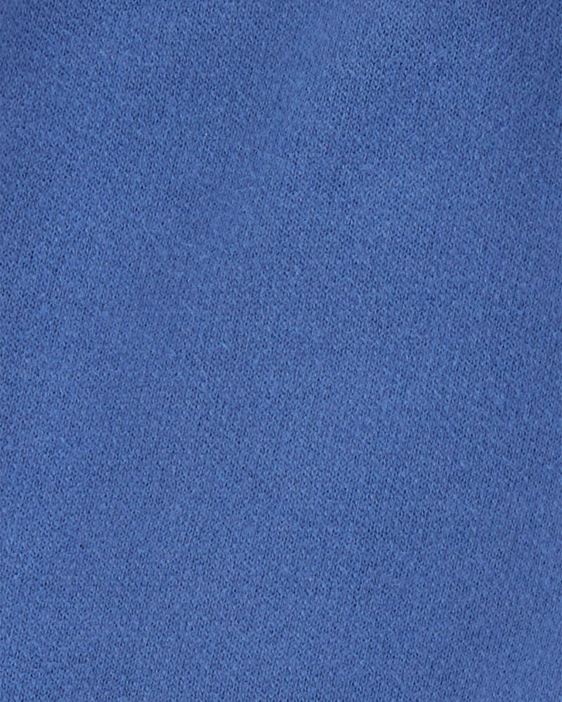 Baby Pull-On French Terry Shorts - Blue, image 3 of 4 slides