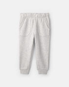 Baby Boy 2-Piece Walrus Fleece Hooded Top & Pant Set - Blue/Grey, image 2 of 6 slides
