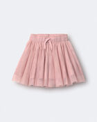 Toddler Girl Avenue Twirl&trade; Mini Skirt with Tulle - Blush, image 2 of 5 slides