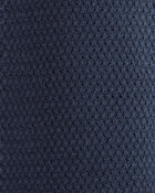 Toddler Organic Cotton Crotchet Knit Polo Shirt, image 3 of 4 slides