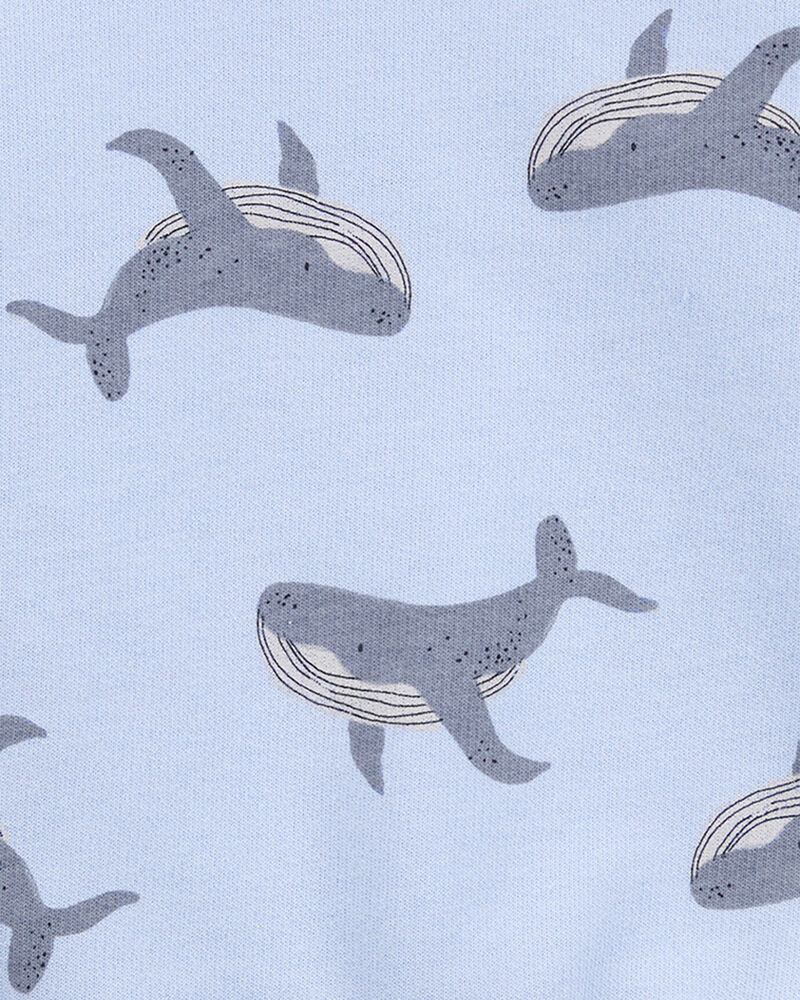 Baby Whale Pullover Sweatshirt - Blue, image 2 of 3 slides
