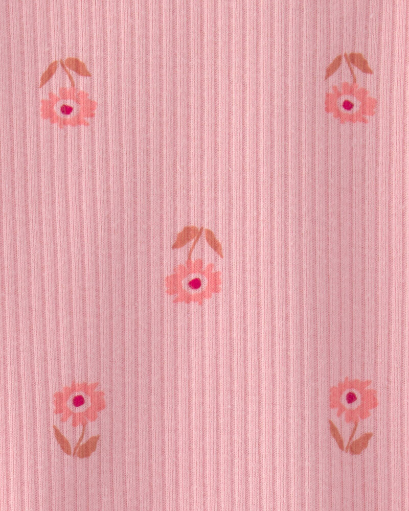 Baby Girl 2-Piece Floral Sleeveless Bodysuit & Short Set - Pink, image 2 of 3 slides