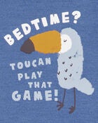Toddler Bird Print Loose Fit 2-Piece Pyjamas, image 2 of 3 slides