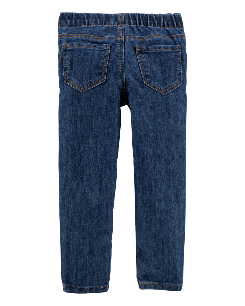 Baby Girl Skinny Jeans in Dark Rinse, image 2 of 4 slides