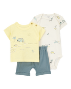 Baby 3-Piece Beach Outfit Set, image 1 of 6 slides