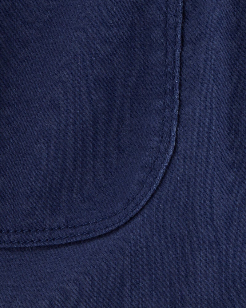 Baby Cotton Shorts - Navy, image 3 of 4 slides