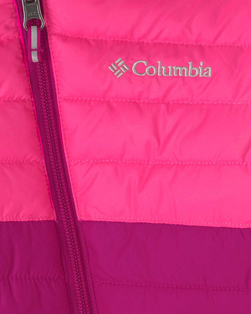 B&eacute;b&eacute; fille - Combinaison d&rsquo;hiver r&eacute;versible Columbia Powder Lite&trade; II - Rose, image 4 sur 5 diapositives