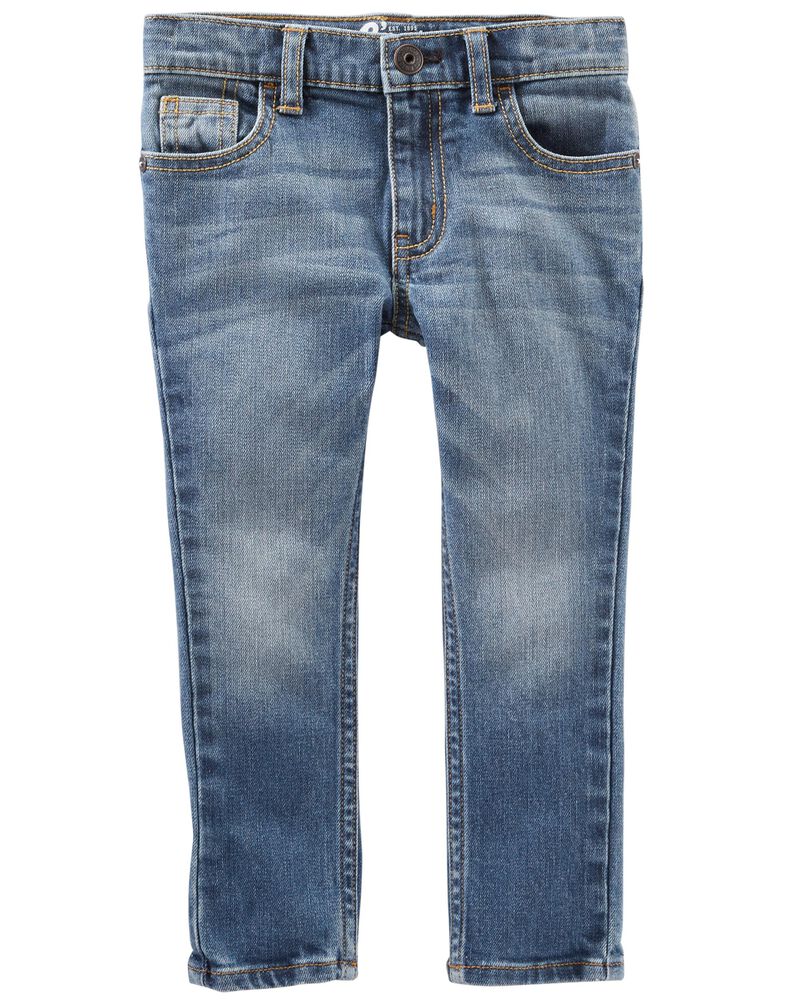 Jeans fuseau - délavage indigo vif, image 1 sur 1 diapositives