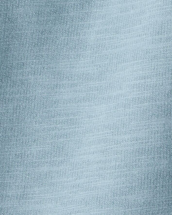 Toddler Girl 100% Cotton Wide-Leg Pants - Blue, 