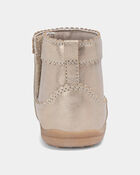 B&eacute;b&eacute; fille - Bottes m&eacute;talliques Every Step&reg; First Walker - Brun, image 3 sur 6 diapositives
