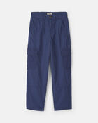 Gar&ccedil;ons - Pantalon cargo &agrave; coupe ample &ndash; Bleu marine, image 1 sur 5 diapositives