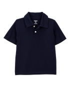 Toddler Pique Uniform Polo Shirt - Navy, image 1 of 3 slides