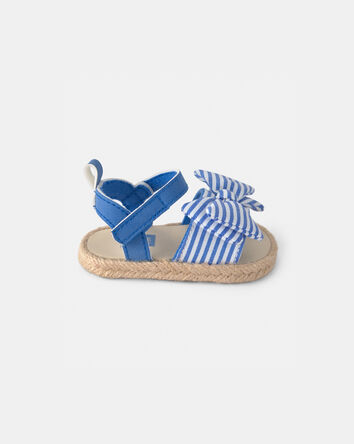 Baby Girl Striped Sandals - Blue, 