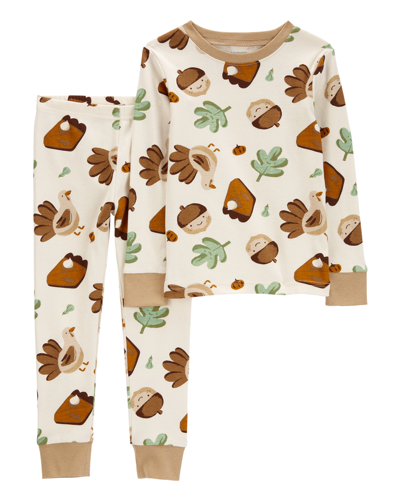Baby 2 Piece Thanksgiving 100 Snug Fit Cotton Pyjamas