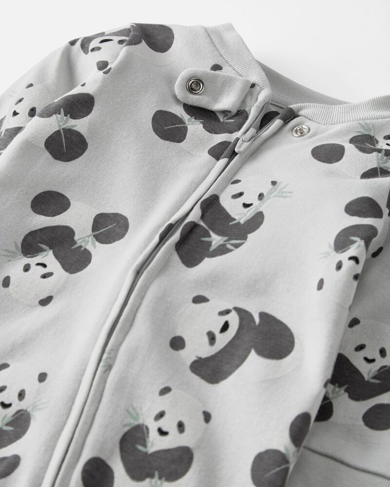 Baby Organic Cotton 2-Way Zip Sleeper Pyjamas, image 2 of 5 slides