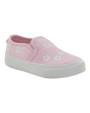 Tout-petit Espadrilles fleuries à enfiler - Rose, 