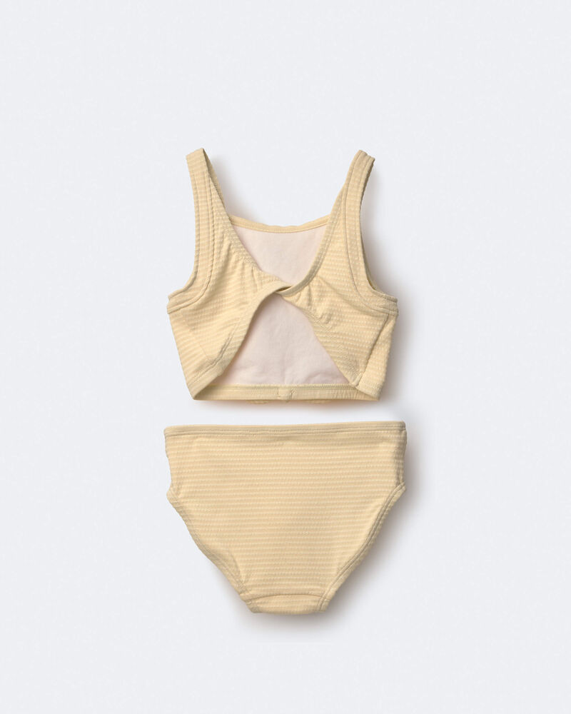 Toddler Girl Bow Tankini - Yellow, image 6 of 7 slides
