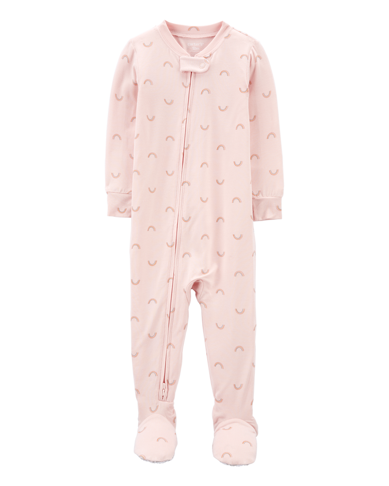Toddler Girl 1-Piece PurelySoft Footie Pyjamas, image 1 of 8 slides