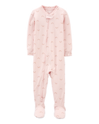 Toddler Girl 1-Piece PurelySoft Footie Pyjamas, image 1 of 8 slides
