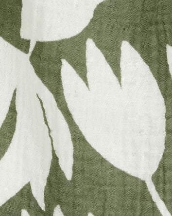 Baby Tropical Floral Sleeveless Tank - Green, 