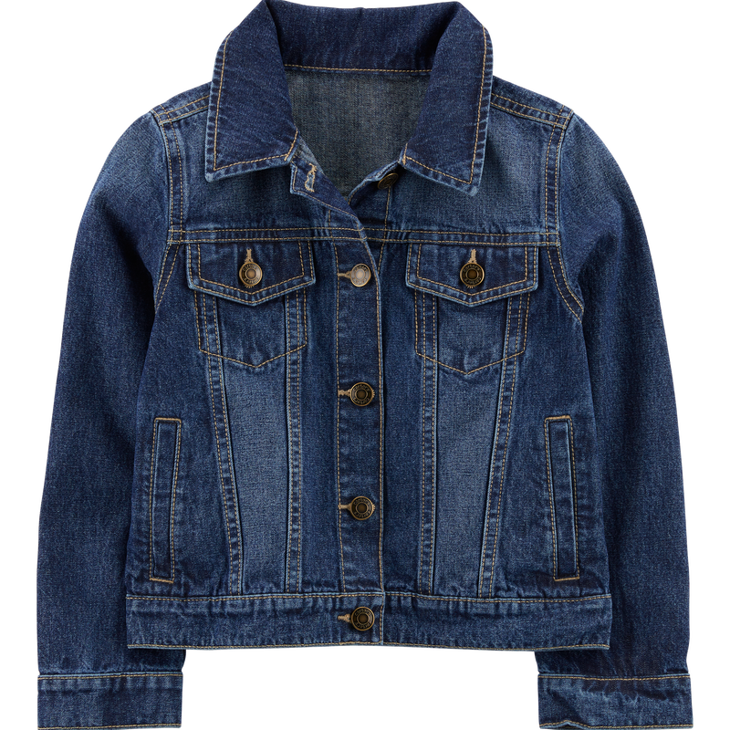 Kids Girls Girls Basic Denim Jacket 5 Carter s