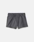 Baby Girl French Terry Shorts - Grey, image 1 of 4 slides