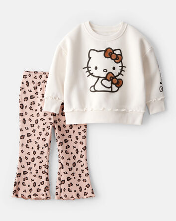 Baby Girl 2-Piece Hello Kitty Outfit Set, 