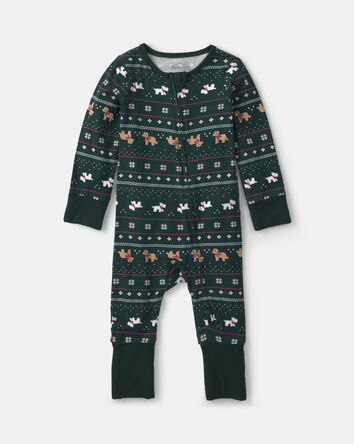 B&eacute;b&eacute; - Grenouill&egrave;re PurelySoft &agrave; fermeture &agrave; glissi&egrave;re double sens et motif jacquard &ndash; Vert, 