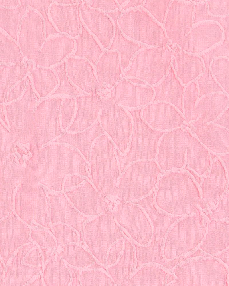 Girls Solid Short-Sleeve Tee - Pink, image 2 of 3 slides