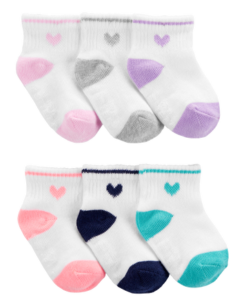 Toddler 6-Pack Crew Socks, 