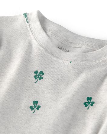 Toddler Organic Cotton Pyjamas in Lucky Clovers Print, 