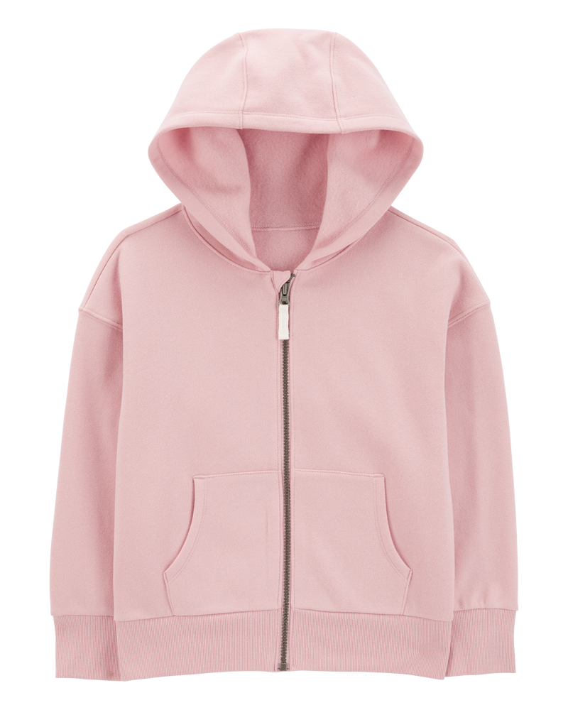 Kid Zip-Up Fleece Hoodie, image 1 of 3 slides