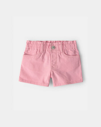 Tout-petit fille - Short tiss&eacute; - Rose, 