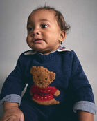Baby Boy Plaid Long-Sleeve Bodysuit, image 3 of 4 slides