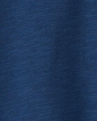 B&eacute;b&eacute; gar&ccedil;on - T-shirt en jersey bouclette avec poche &ndash; Bleu, image 3 sur 3 diapositives