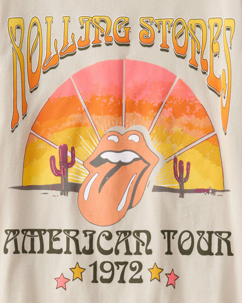 Jeune - T-shirt &agrave; manches courtes Rolling Stones - Cr&egrave;me, image 3 sur 5 diapositives