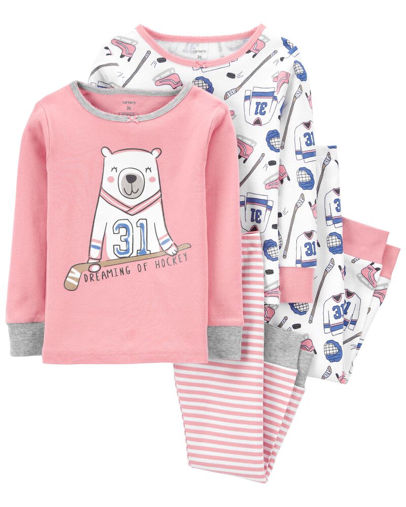 4Piece Hockey 100 Snug Fit Cotton PJs