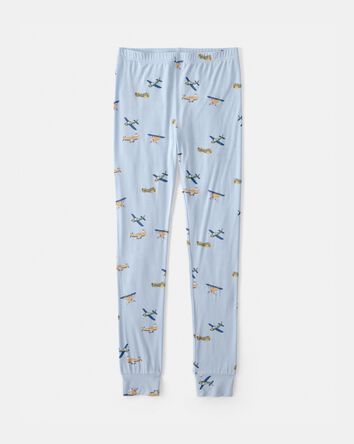 Gar&ccedil;ons - Ensemble 2 pi&egrave;ces pyjama PurelySoft &agrave; fermeture &agrave; glissi&egrave;re 2 sens, avion - Bleu, 