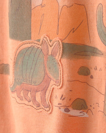 B&eacute;b&eacute; gar&ccedil;on - T-shirts &agrave; imprim&eacute; tatou &laquo;Club Wild&raquo; - Orange, 