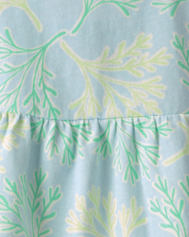 Filles - D&eacute;bardeur &agrave; motif de r&eacute;cif - Vert, image 3 sur 3 diapositives