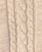 Baby Boy 3-Piece Cotton Sweater Layering Set - Cream, image 4 of 6 slides