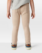 Toddler Boy Cotton Pull-On Fashion Pants - Tan, image 4 of 6 slides