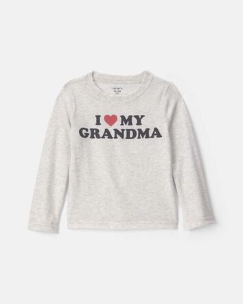 Tout-petit gar&ccedil;on - T-shirt manches longues &agrave; imprim&eacute; &ndash; Gris, 
