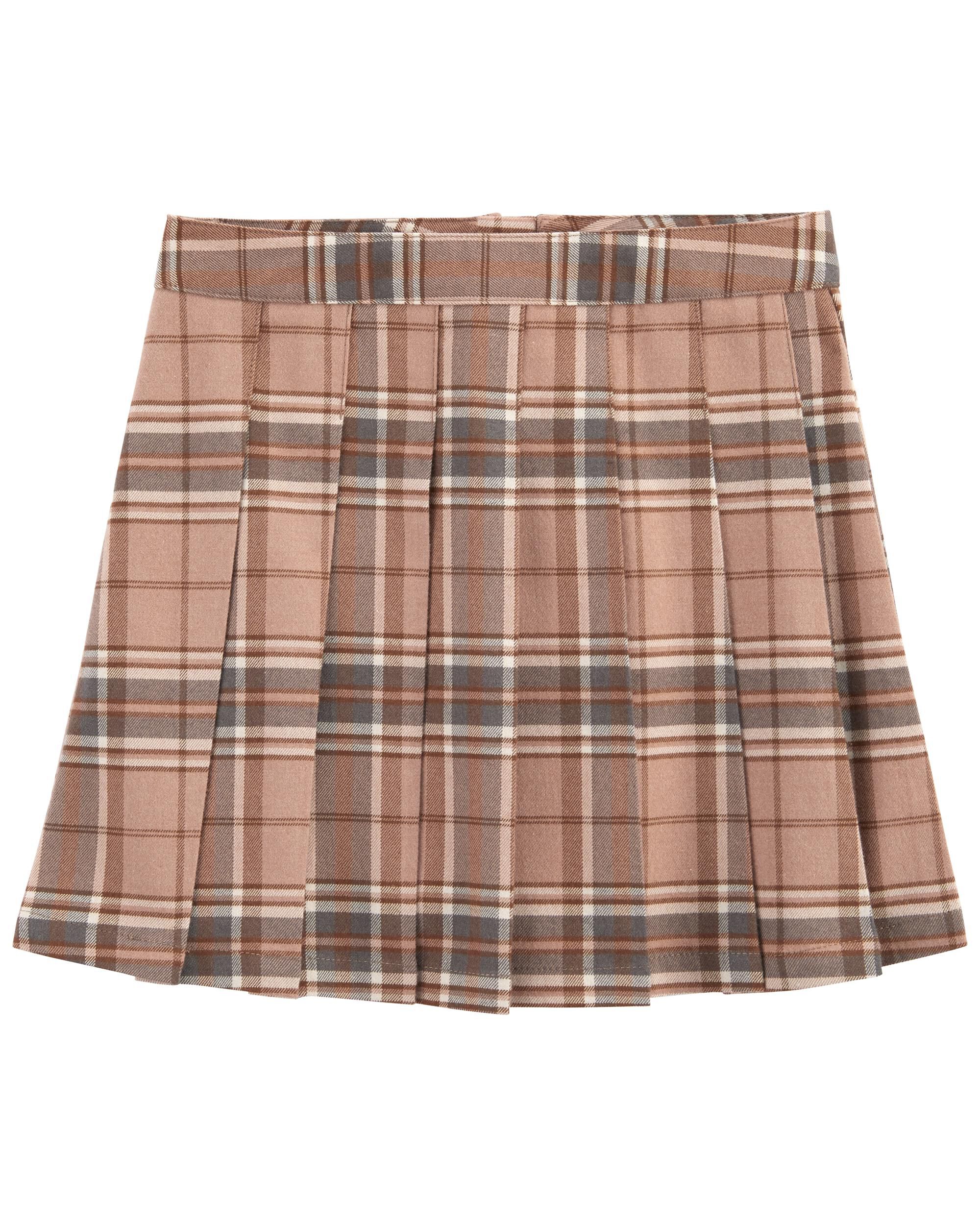 Brown plaid skirt images cheap